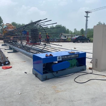 鉆孔樁鋼筋卷籠機(jī)操作簡單數(shù)控鋼筋籠滾籠機(jī)