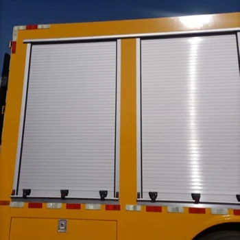豪沃消防車鋁合金卷簾門價格,消防車卷簾門