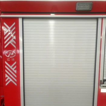 豪沃消防車鋁合金卷簾門價格,消防車卷簾門