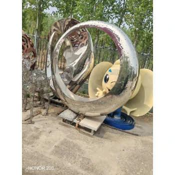 景區(qū)雕塑流線型雕塑園林不銹鋼雕塑