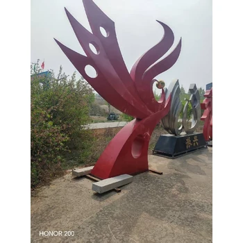 景區(qū)雕塑流線型雕塑園林不銹鋼雕塑