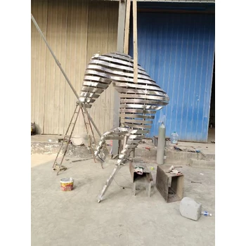 酒店雕塑流線型雕塑鏡面不銹鋼雕塑