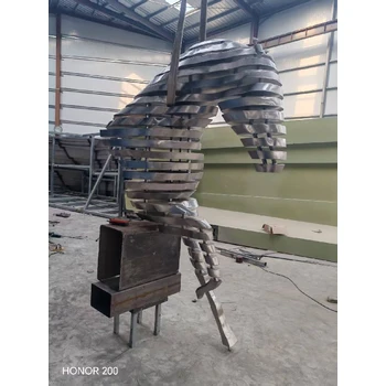 廣場(chǎng)雕塑地標(biāo)雕塑創(chuàng)意不銹鋼雕塑