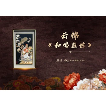 經(jīng)緯載祥瑞，錦繡獻(xiàn)故宮——云錦《和鳴盛世》賀