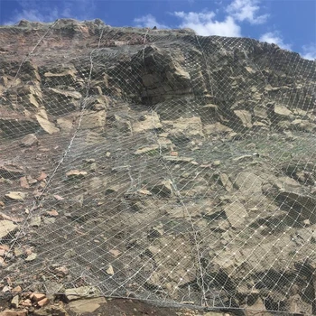 公路柔性防護網(wǎng)鋼絲繩護坡網(wǎng)主動型邊坡防護網(wǎng)可定制可施工