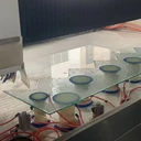 飛旋樓梯玻璃加工中心FX3518樓梯玻璃磨邊銑型加工