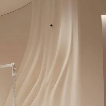 會所展廳波浪紋GRG背景墻異形波浪造型定制