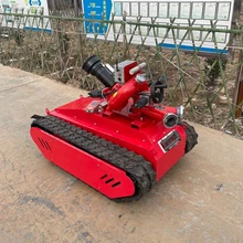 履帶式消防滅火機(jī)器人多功能應(yīng)急救援設(shè)備電動遙控滅火機(jī)器人