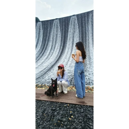 商業(yè)街景區(qū)人工潮汐瀑布咖啡打造