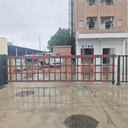電動伸縮門加厚不銹鋼材質(zhì)遙控自動門用于工廠學(xué)校廠房