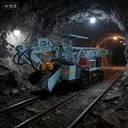 金屬礦用60型扒渣機履帶式扒渣機礦用防爆扒渣