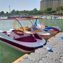 豪華水上腳踏船多人水上腳踏船觀光腳踏船水上自行車(chē)