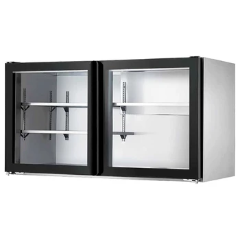 冰立方直冷掛墻柜商用掛墻保鮮冰箱1.2米推拉玻璃門冷藏柜