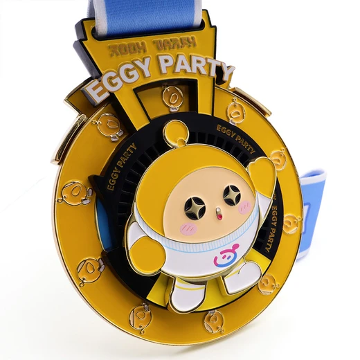 蛋仔派對(duì)紀(jì)念金屬禮品動(dòng)漫游戲獎(jiǎng)牌可旋轉(zhuǎn)來(lái)圖定制