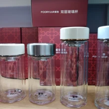 西安高硼硅玻璃杯(黑色)FOORYUUR富魚牌口杯代理