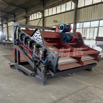 高頻篩選濕沙機械復(fù)頻篩廠家電磁震動篩