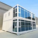 快拼箱移動(dòng)房鋼結(jié)構(gòu)防火活動(dòng)房屋搭建工地臨建項(xiàng)目部波紋箱租賃