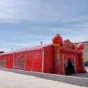 平谷婚禮大棚出租喜棚/紅棚農(nóng)村婚宴桌椅板凳流水席