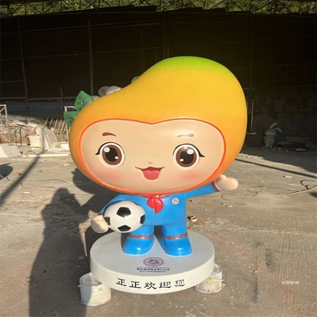 現(xiàn)代芒果雕塑生產(chǎn)-酒店水果雕塑-鐵藝芒果雕塑