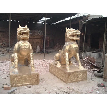 戶外麒麟銅雕-景觀動(dòng)物雕塑工程-現(xiàn)代麒麟銅雕生產(chǎn)