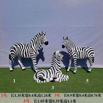 斑馬雕塑制作-抽象條紋馬雕塑-戶外仿真黑白馬雕塑