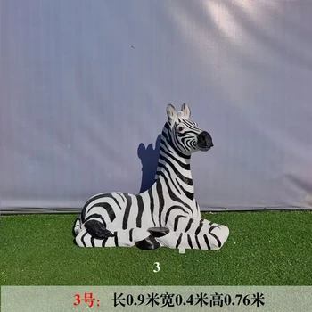 斑馬雕塑制作-抽象條紋馬雕塑-戶外仿真黑白馬雕塑