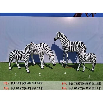 斑馬雕塑制作-抽象條紋馬雕塑-戶外仿真黑白馬雕塑