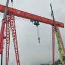 50噸電動(dòng)葫蘆龍門吊水泥房15米花架龍門吊遙控箱式單梁門式起重機(jī)