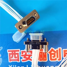 J30J-9TKL-300MM微矩形9芯插头装孔连接器骊创现货线长可定