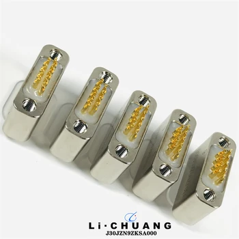 J30JZN9ZKSA000焊接式插座9芯矩形連接器