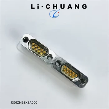 J30JZN9ZKSA000焊接式插座9芯矩形連接器