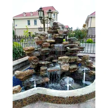 黑龍江雙鴨山天然石假山玻璃鋼假山