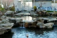 內(nèi)蒙古阿拉善盟庭院魚(yú)池假山黑石假山