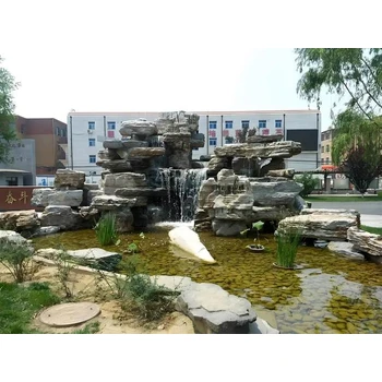 陜西延安塑石假山黑石假山