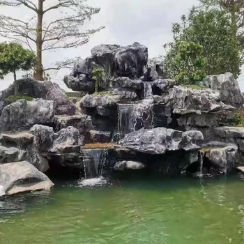 遼寧鐵嶺青版石假山黑石假山