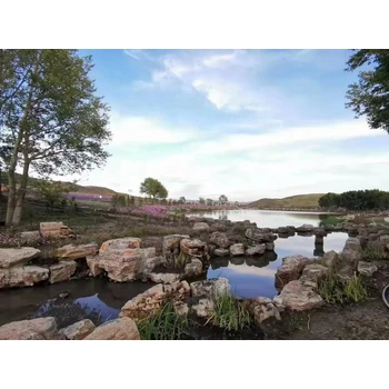 山東青島塑石假山酒店假山裝飾