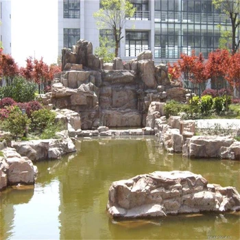 黑龍江齊齊哈爾上水石假山小區(qū)假山制作