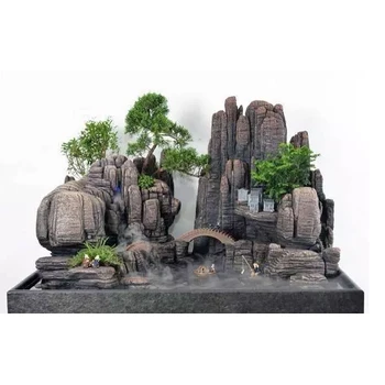 遼寧葫蘆島青版石假山玻璃鋼假山