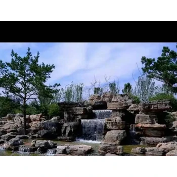 內(nèi)蒙古海拉爾公園假山駁岸駁岸千層石假山