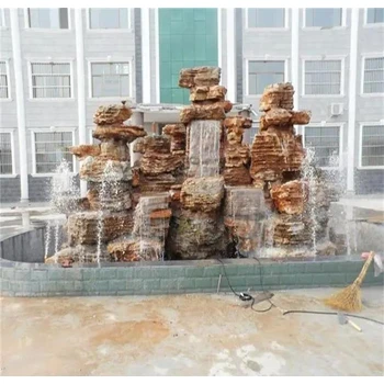 山西朔州太湖石假山千層石假山疊水