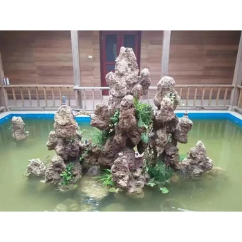 山西朔州太湖石假山千層石假山疊水