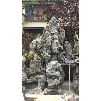 內(nèi)蒙古海拉爾公園假山駁岸駁岸千層石假山