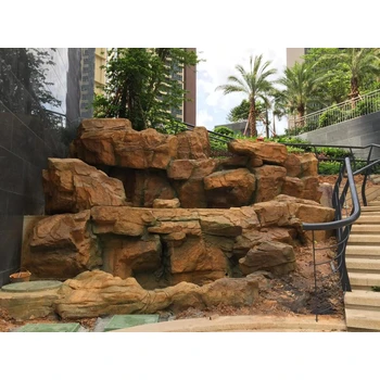 山西朔州太湖石假山千層石假山疊水