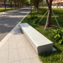 芮涵建筑定制泰科石樹池座凳定制工廠grc水磨石透光混凝土座凳