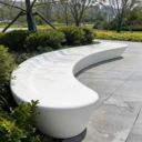 芮涵建筑定制戶外uhpc樹池grc座凳泰科石幕墻景墻構(gòu)件