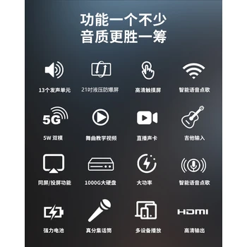 戶外K歌視頻音箱拉桿廣場舞音響帶顯示屏
