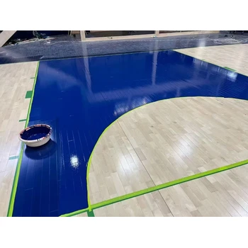 籃球館運(yùn)動木地板翻新步驟_勁步運(yùn)動木地板翻新