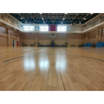 籃球館運(yùn)動木地板翻新具體施工流程_勁步運(yùn)動木地板翻新