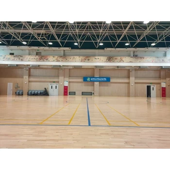 籃球館運(yùn)動木地板翻新具體施工流程_勁步運(yùn)動木地板翻新