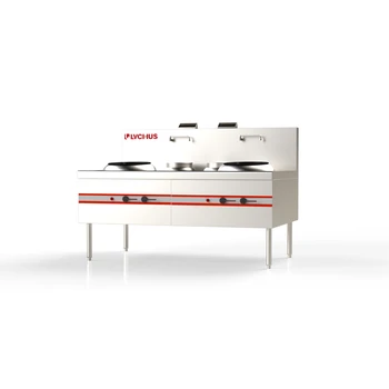 商用廚房設(shè)備廠家、商用不銹鋼廚具、單位、公司食堂燃?xì)獯蟪礌t